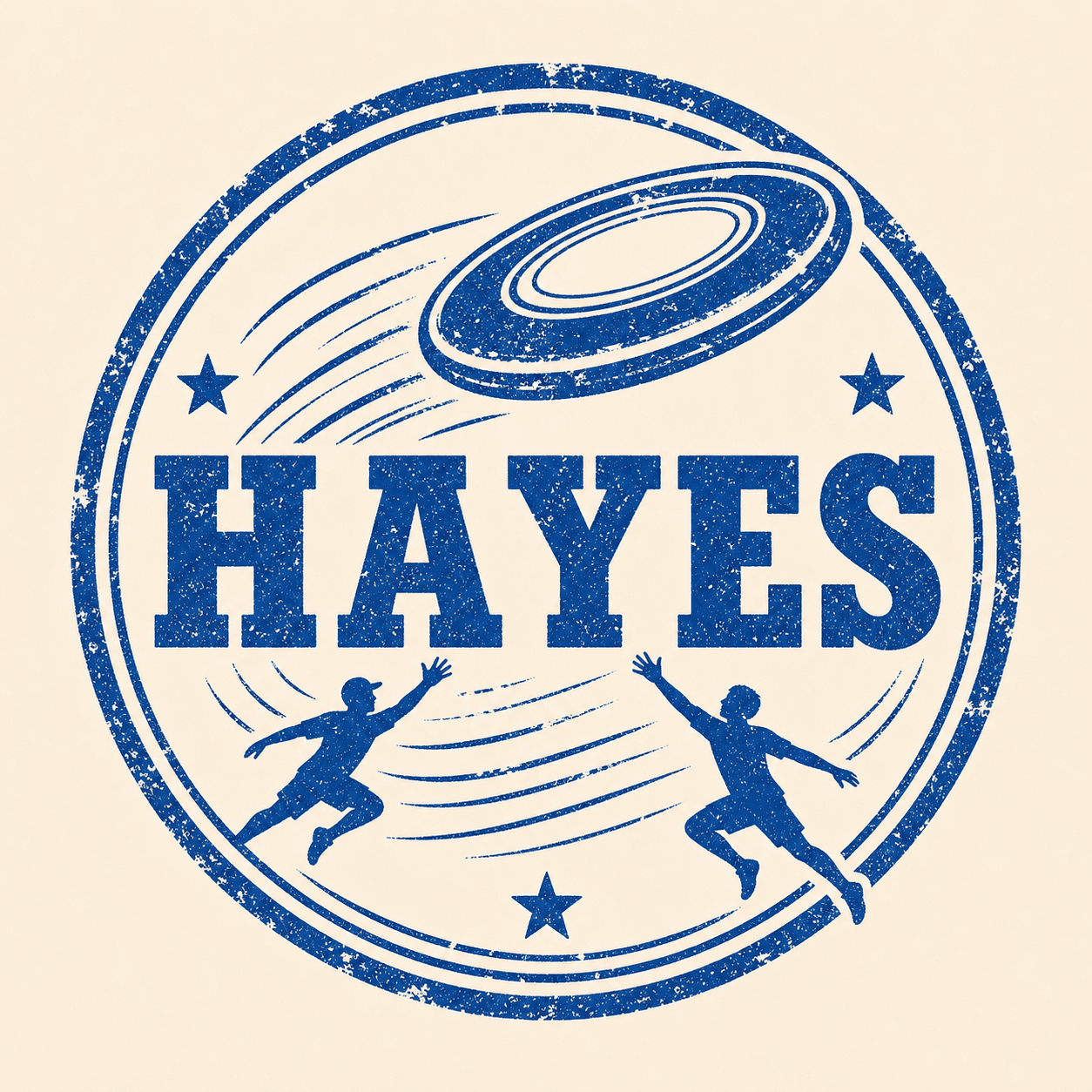 Hayes ultimate frisbee stamp